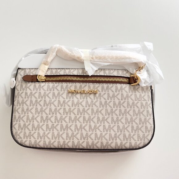 0164 MICHAEL KORS LARGE LOGO CROSSBODY BAG JET SET DESIGNER BAG - Picture 1 of 8
